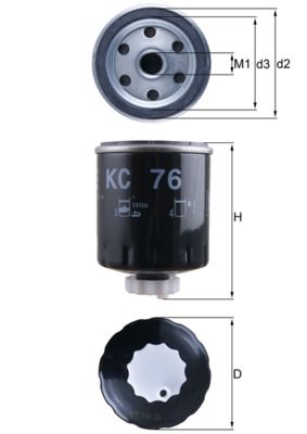 Filtr paliwa KNECHT KC 76