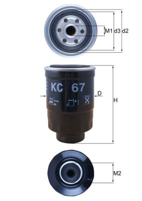 Filtr paliwa KNECHT KC 67
