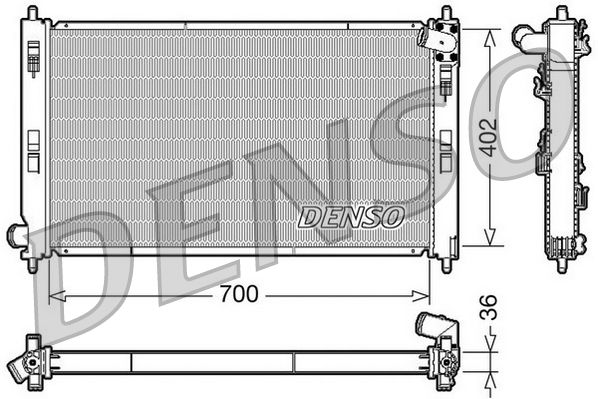 Chłodnica, układ chłodzenia silnika DENSO DRM45029