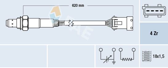 Sonda lambda FAE 77166