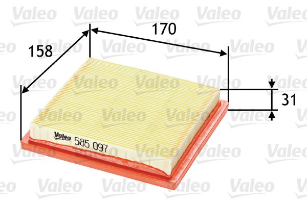 Filtr powietrza VALEO 585097