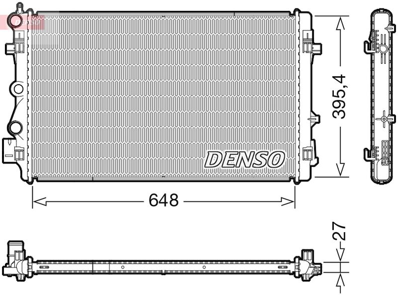 Chłodnica, układ chłodzenia silnika DENSO DRM32051