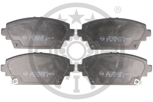 Zestaw klocków hamulcowych, hamulce tarczowe OPTIMAL BP-10311