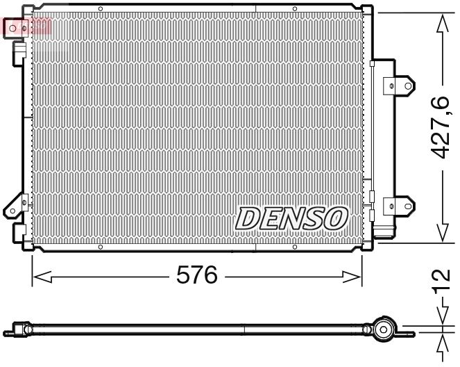 Skraplacz, klimatyzacja Denso DCN47008