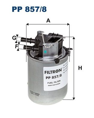 Filtr paliwa FILTRON pp 857/8