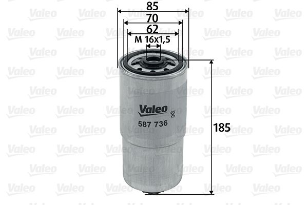 Filtr paliwa VALEO 587736