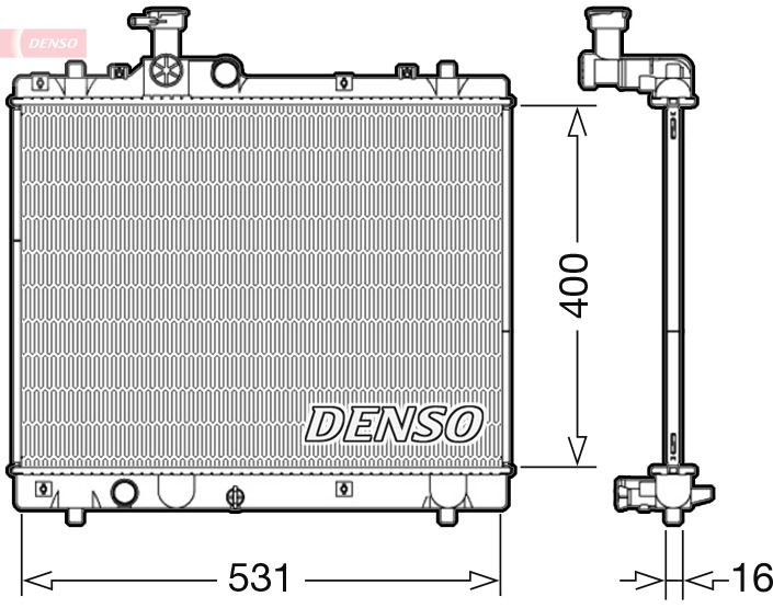 Chłodnica, układ chłodzenia silnika DENSO DRM47034