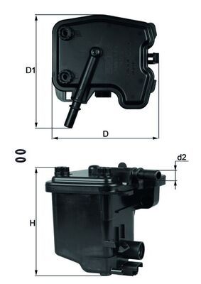 Filtr paliwa KNECHT KL 431D