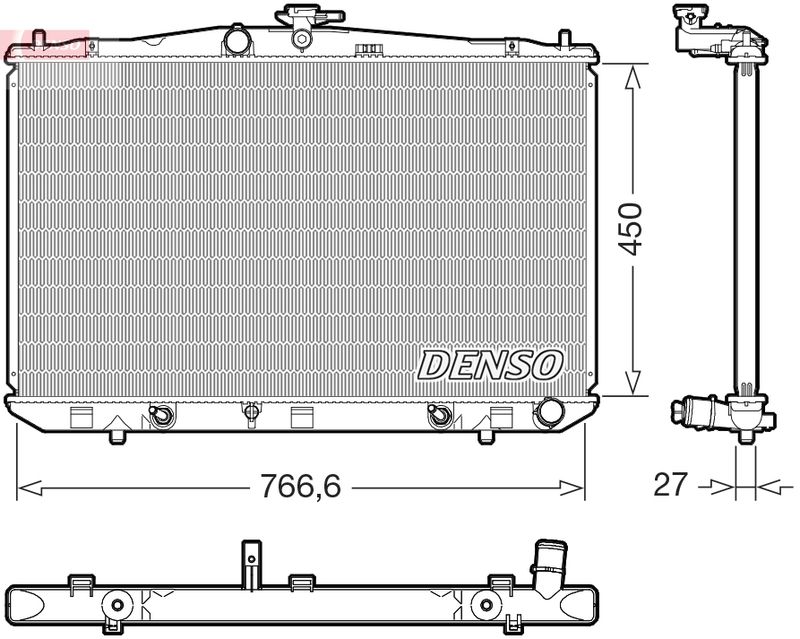 Chłodnica, układ chłodzenia silnika DENSO DRM51017