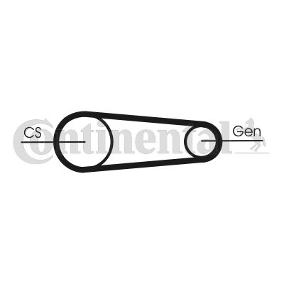 Zestaw paska klinowego wielorowkowego CONTINENTAL CTAM 6PK831 ELAST T1