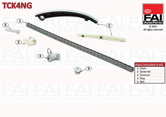 Zestaw łańcucha rozrządu FAI AutoParts tck4ng