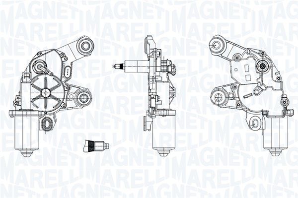 Silnik wycieraczek MAGNETI MARELLI 064075400010