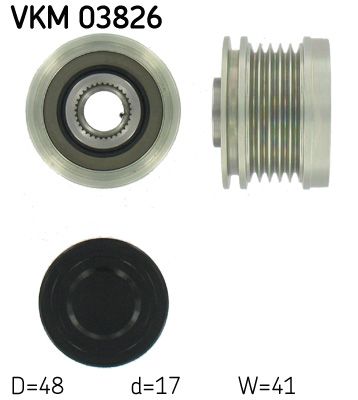Alternator - sprzęgło jednokierunkowe SKF VKM03826