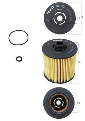 Filtr oleju KNECHT OX 1312D