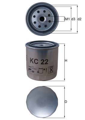 Filtr paliwa KNECHT KC 22