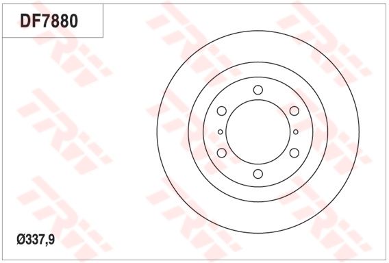 Tarcza hamulcowa TRW DF7880S