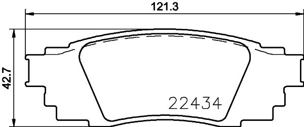 Zestaw klocków hamulcowych, hamulce tarczowe BREMBO P 83 160