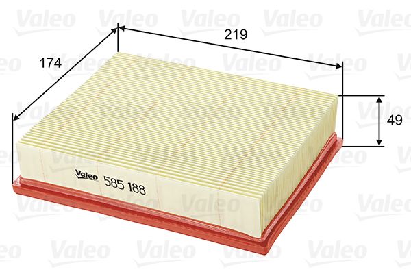 Filtr powietrza VALEO 585188