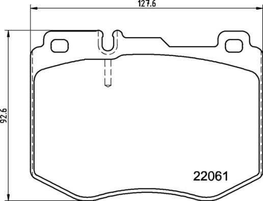 Zestaw klocków hamulcowych, hamulce tarczowe BREMBO P 50 145