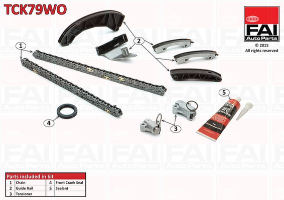 Zestaw łańcucha rozrządu FAI AutoParts tck79wo