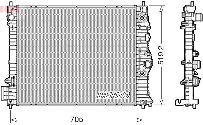 Chłodnica, układ chłodzenia silnika DENSO DRM15012