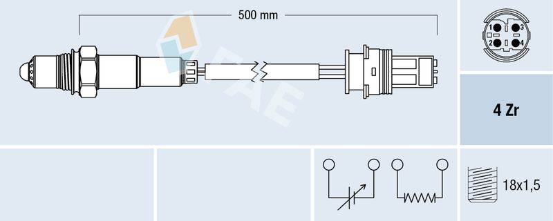 Sonda lambda FAE 77504