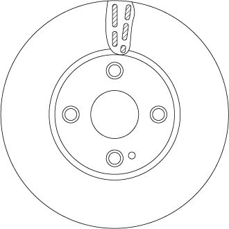 Tarcza hamulcowa TRW DF6793