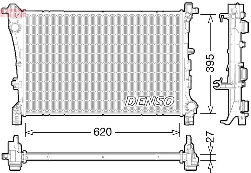 Chłodnica, układ chłodzenia silnika DENSO DRM09167