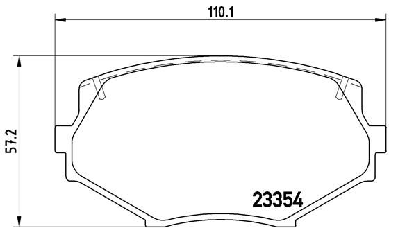 Zestaw klocków hamulcowych, hamulce tarczowe BREMBO P 49 020
