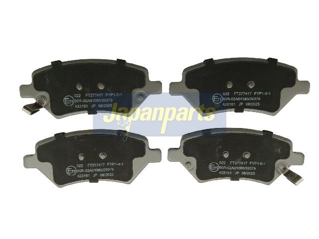 Zestaw klocków hamulcowych, hamulce tarczowe JAPANPARTS PA-022AF