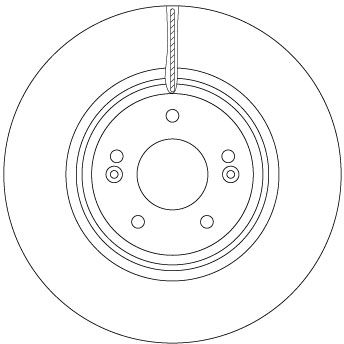 Tarcza hamulcowa TRW DF6958S