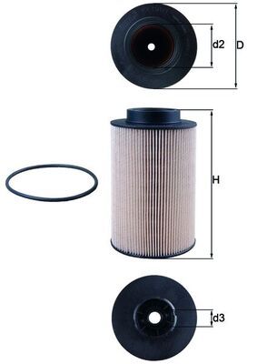 Filtr paliwa MAHLE KX191/1D