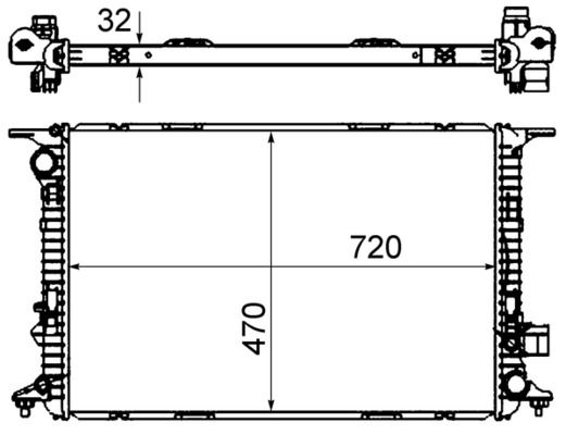 Chłodnica, układ chłodzenia silnika MAHLE CR1022000S