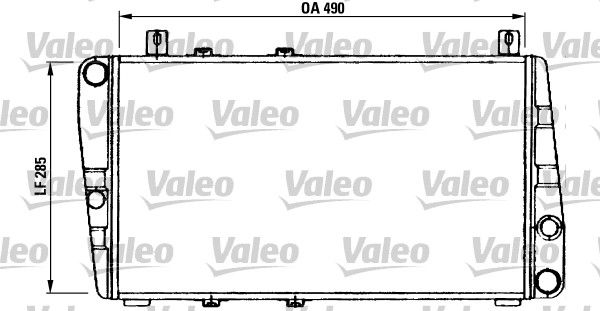 Chłodnica, układ chłodzenia silnika VALEO 730375