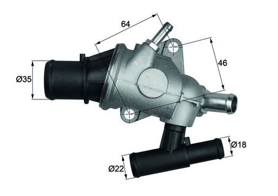 Termostat, płyn chłodzący MAHLE TH2988