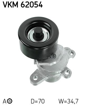 Rolka napinacza, pasek klinowy wielorowkowy SKF VKM 62054