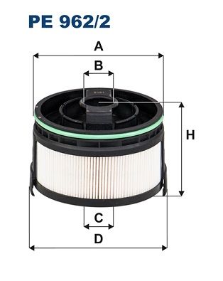 Filtr paliwa FILTRON pe 962/2