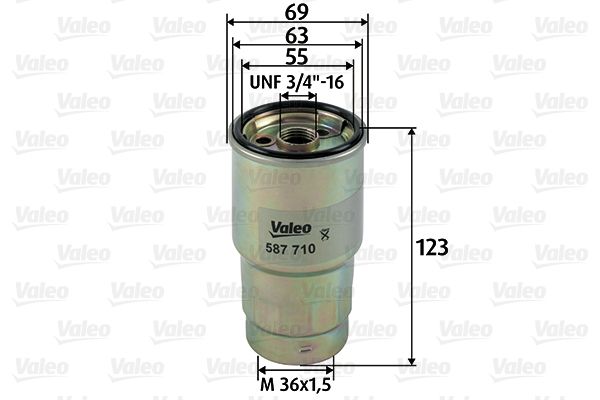 Filtr paliwa VALEO 587710