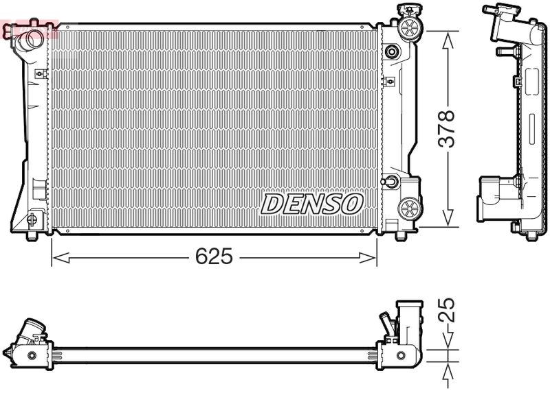 Chłodnica, układ chłodzenia silnika DENSO DRM50145