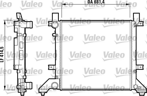 Chłodnica, układ chłodzenia silnika VALEO 731605