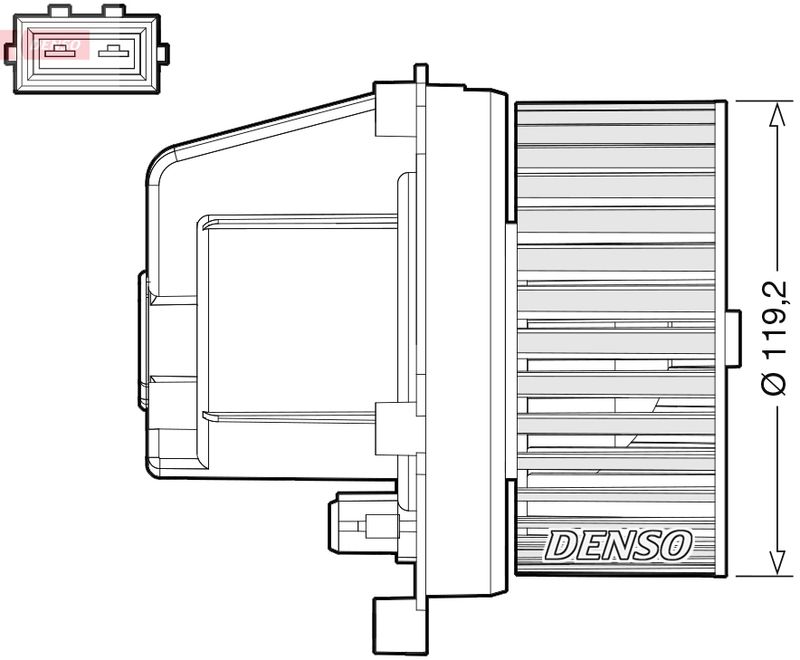 Wentylator wewnętrzny Denso DEA33003