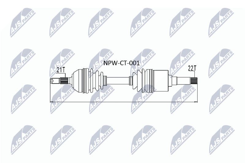 Wał napędowy NTY NPW-CT-001