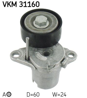 Rolka napinacza, pasek klinowy wielorowkowy SKF VKM 31160