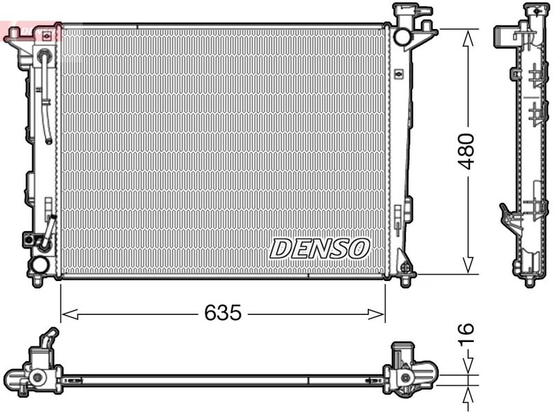 Chłodnica, układ chłodzenia silnika DENSO DRM41005