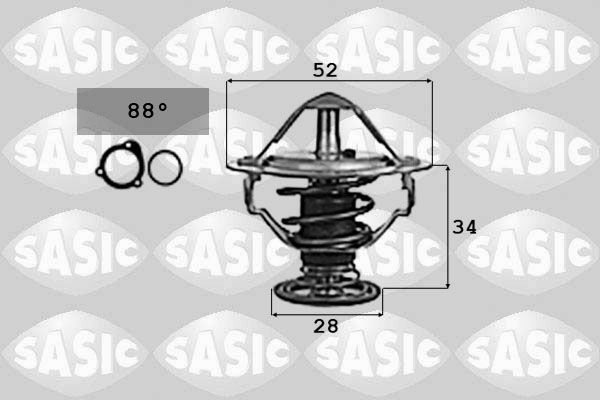 Termostat, płyn chłodzący SASIC 9000714