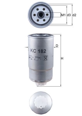 Filtr paliwa KNECHT KC 182