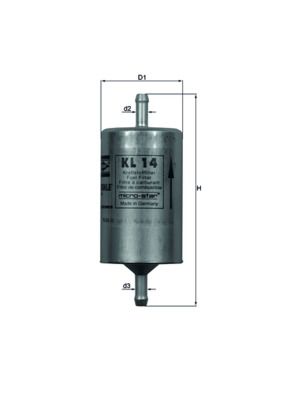 Filtr paliwa KNECHT KL 14