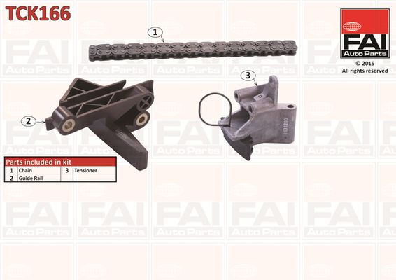 Zestaw łańcucha rozrządu FAI AutoParts tck166