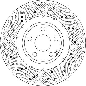 Tarcza hamulcowa TRW DF6674S