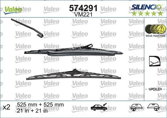 Pióro wycieraczki VALEO 574291